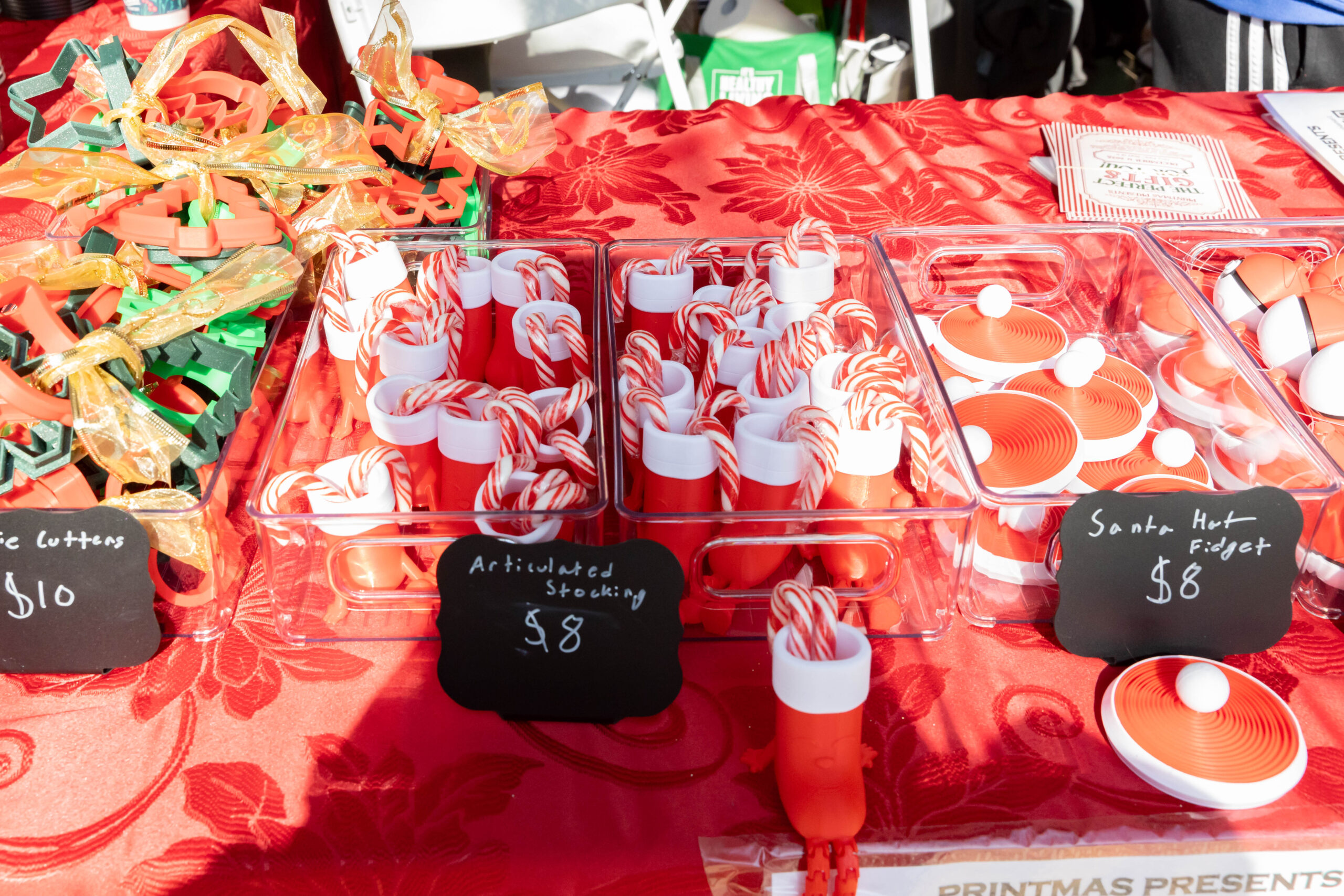 Christmas products that Kids are selling in the Christmas market by Kidfoundry in Houston Texas